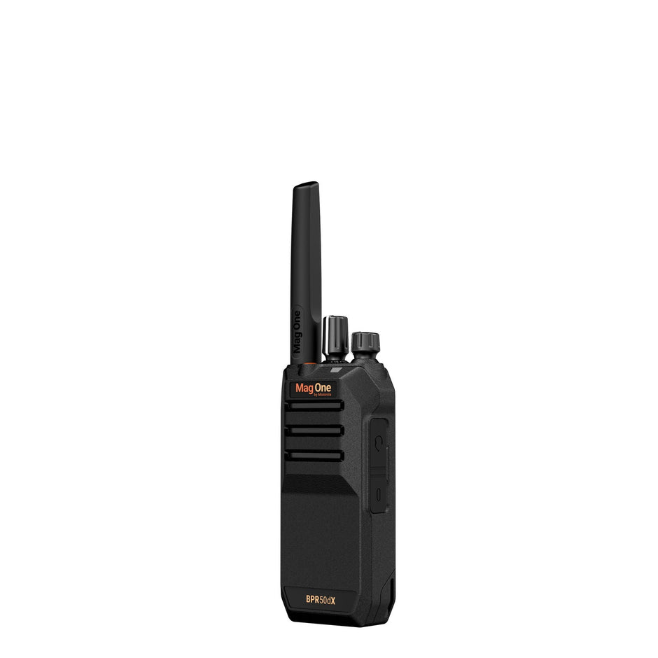 Motorola Mag One BPR50dX Digital Two-Way Radio | 64 Channel DMR Business Radio with USB-C Charging