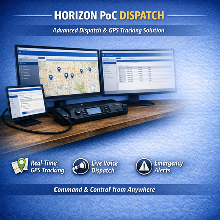 Horizon PoC Dispatch Console (GPS Tracking & Live Voice Control)
