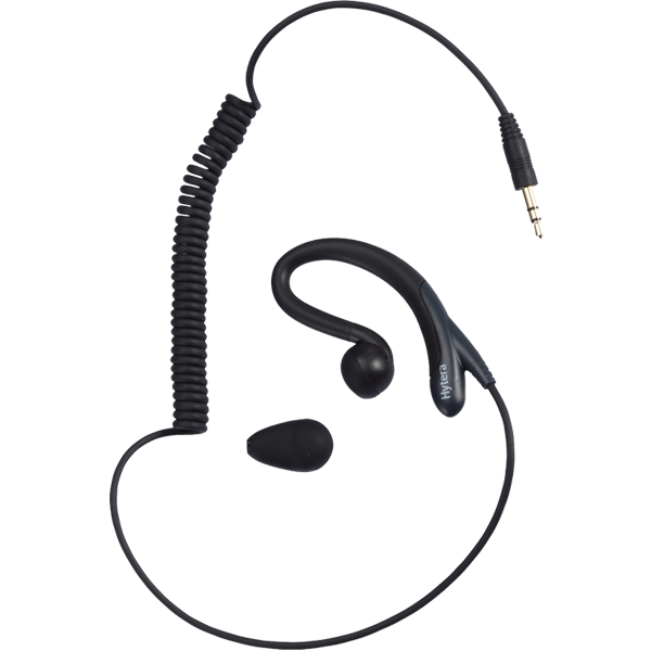 Hytera EH‑01 – C‑Hook Earpiece (Receive‑Only)