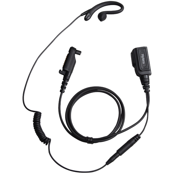 Hytera EHN26‑P – C‑Hook Earpiece w/ PTT & Mic
