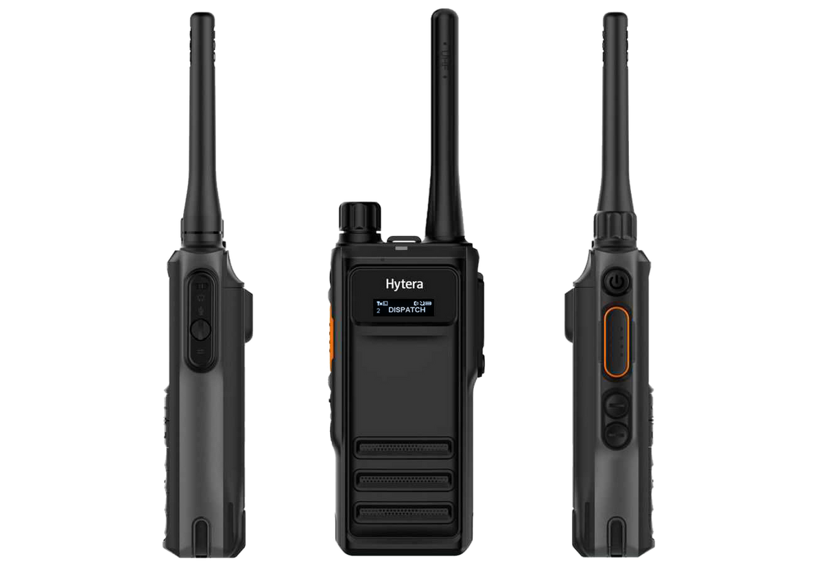 Hytera HP602 – Compact DMR Two‑Way Radio (OLED, IP67, Bluetooth/GPS Optional)