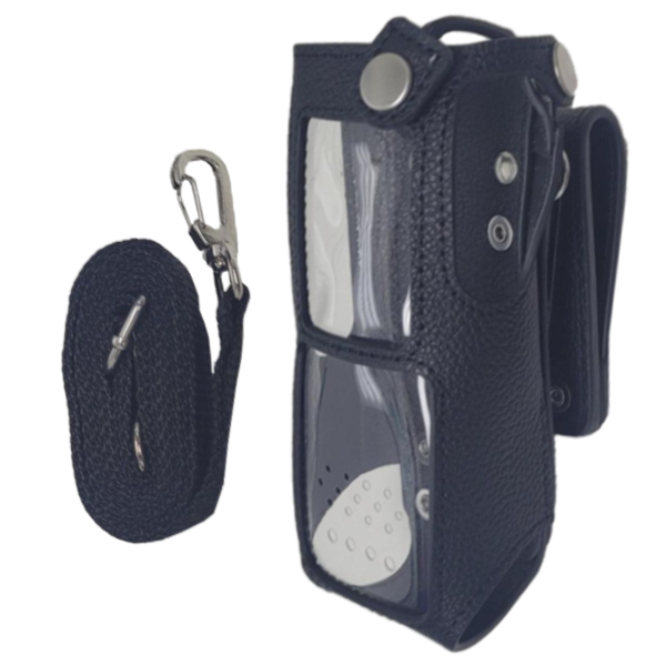 Hytera LCY025 Leather Carrying Case with Display Window | HP702 HP782