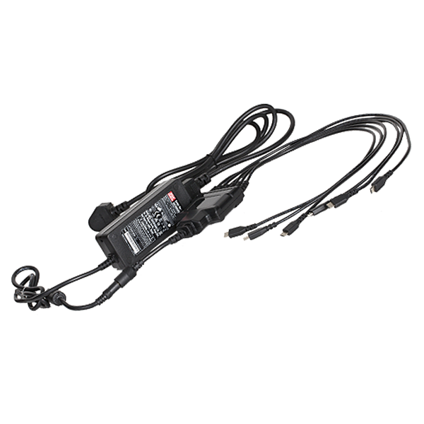 Hytera PS6001 Six‑Unit Switching Power Adapter | 5V/6A Multi‑Port Charger